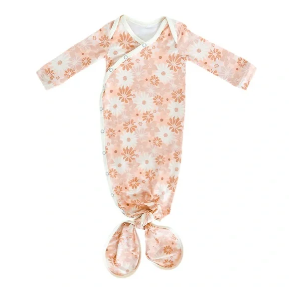 Copper Pearl Newborn NB Knotted Gown “Penny” - Picture 2 of 3